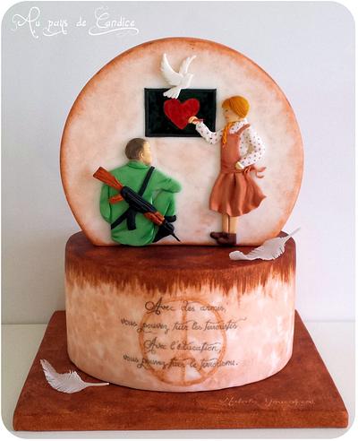 Cake against Violence - Cake by Au pays de Candice