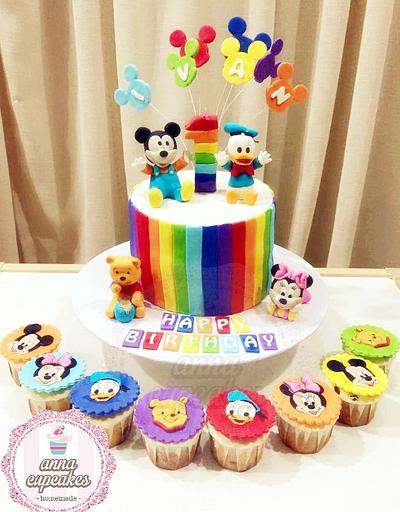 rainbow disney baby cake - Cake by annacupcakes