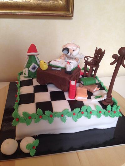 Philatelic Santa Claus - Cake by Nennescake