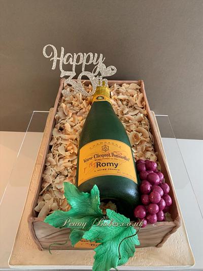 Champagne bottle cake - Cake by Penny Sue