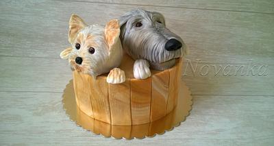 Doggies - Cake by Novanka
