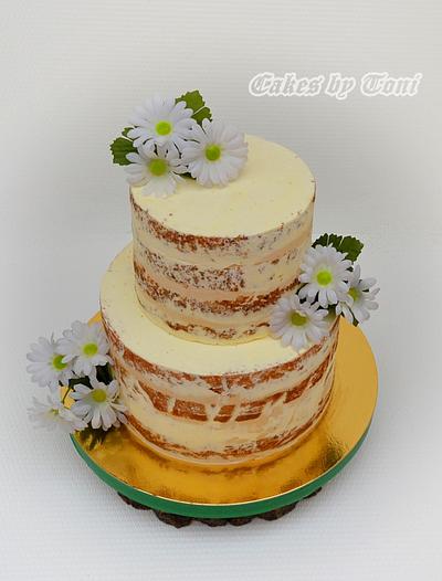 Semi-naked with daisies - Cake by Cakes by Toni
