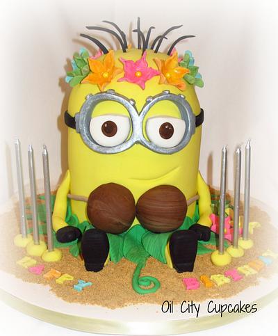 Hawaiian Minion - Cake by Sharon