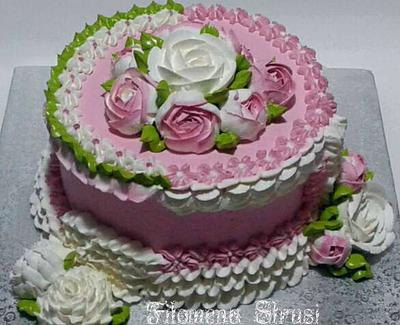 Whipped cream cake  - Cake by Filomena