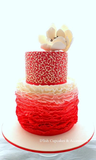 'Lady in red' - Cake by D'lish Cupcakes -Natalie McGrane