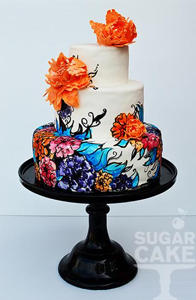 Sugarcake hand painted cake - Cake by Cherrycake 