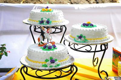 wedding cake - Cake by cathy510
