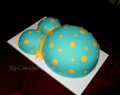 Baby Shower Pregnant Belly Cake - Cake by My Cake Sweet Dreams