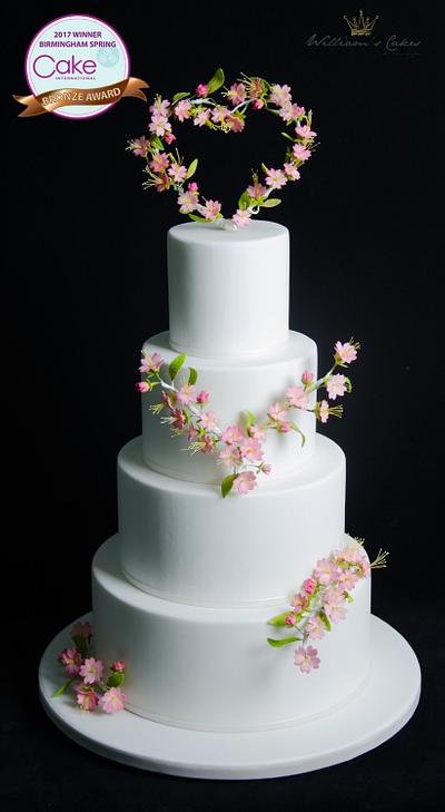 wedding blossom heart - Cake by lidian (williams cakes)