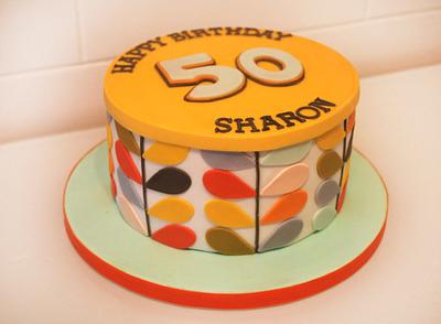 Orla Kiely inspired birthday cake. - Cake by Danielle Lainton
