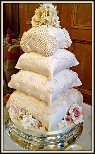Ivory Pillows - Cake by Sophia's Cake Boutique