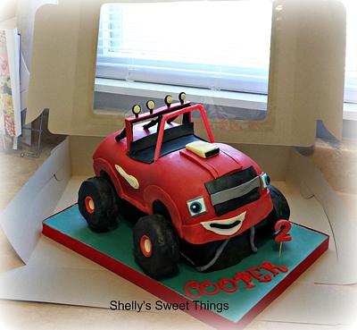 Blaze the monster truck - Cake by Shelly's Sweet Things