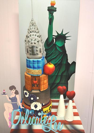 Wedding in the "Big Apple" - Cake by Delicate-Lee