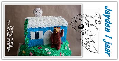 Brown Bear in the Big Blue House - Cake by Jacqueline