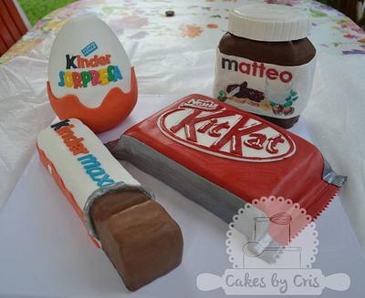 Candy cake - Kinder, Nutella cake! - Cake by Cakes by Cris