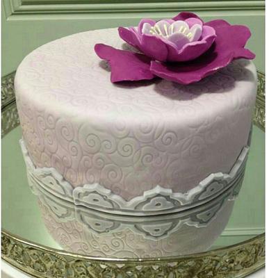 purple elegance - Cake by afaf