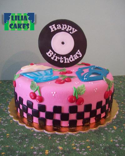50s Theme Cake - Cake by LiliaCakes