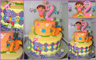 Dora the Explorer - Cake by Day