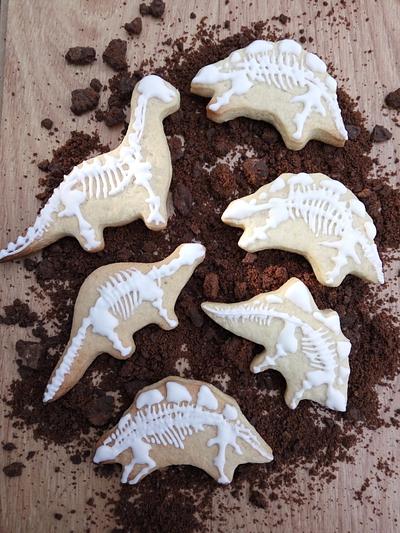 Jurassic Park Dino fossil cookies - Cake by Cookies by Joss 