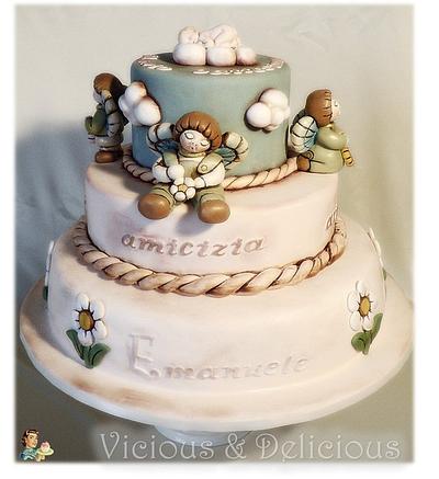 Emanuele Christening cake - Cake by Sara Solimes Party solutions