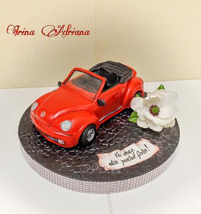 Volkswagen Beetle Convertible Cake - Cake by Irina-Adriana