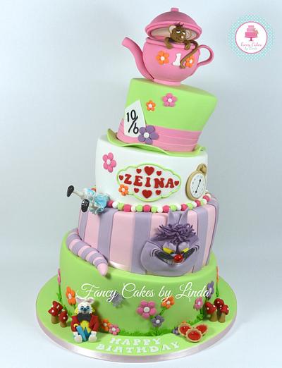 Disney Inspired Alice in Wonderland Cake - Cake by Ceri Badham