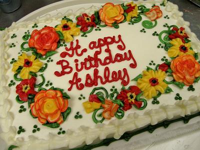 Buttercream flowers cake - Cake by Nancys Fancys Cakes & Catering (Nancy Goolsby)