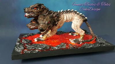 CERBERUS- "FANTASTIC CREATURES CHALLENGE" - Cake by Fanie Feickert-Sell