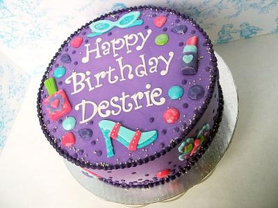 Glitzy Girl Birthday - Cake by Corrie