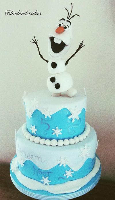 Olaf from Disney's Frozen - Cake by Zoe Smith Bluebird-cakes