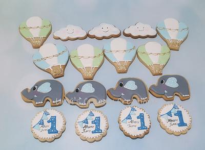 1st birthday cookies - Cake by Urvi Zaveri 