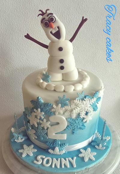 Olaf birthday cake - Cake by Tracycakescreations
