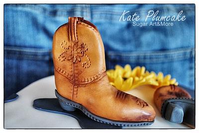 Country boots - Cake by Kate Plumcake