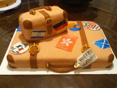 luggage cake - Cake by Cassandrascakes