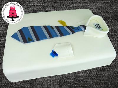Shirt and Tie cake! - Cake by The Icing Artist