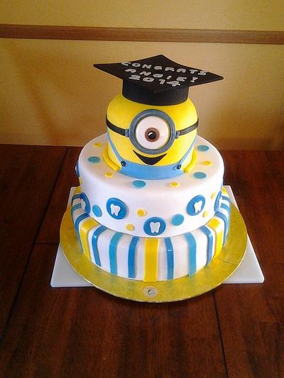 Graduation minion cake - Cake by Luga Cakes