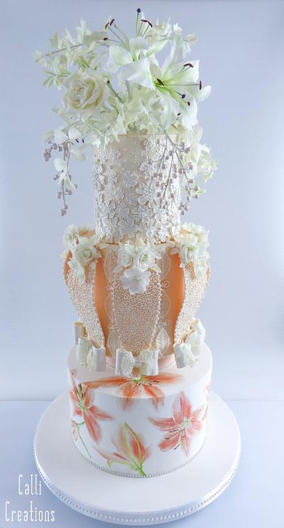 Fashion Wedding Cake Collaboration - Cake by Calli Creations