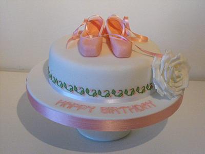 Ballet Shoes Birthday Cake - Cake by Amanda Macleod