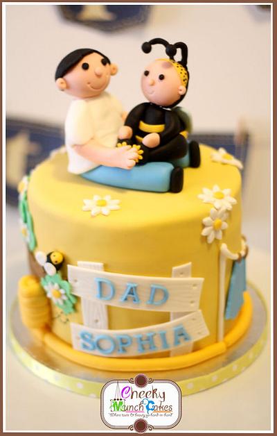 Little Bumble Bee with Daddy - Cake by Cheeky Munch Cakes