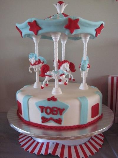 Old School Carousel - Cake by Kristy How