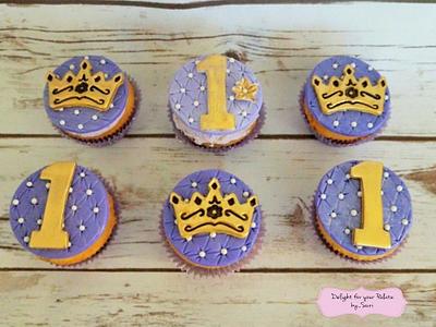 Sofia The First Cupcakes  - Cake by Delight for your Palate by Suri
