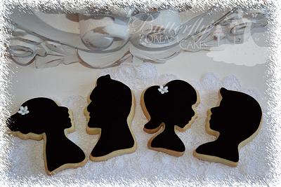 silhouette cookies - Cake by Julie