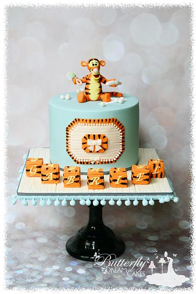 A Tigger Baby Shower cake  - Cake by Julie