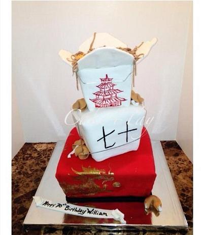 Chinese Take Out! - Cake by Angel Chang