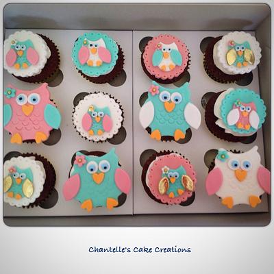 Owl cupcakes - Cake by Chantelle's Cake Creations