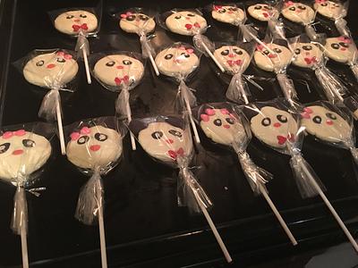 Panda Cookie Pops - Cake by ChubbyAbi