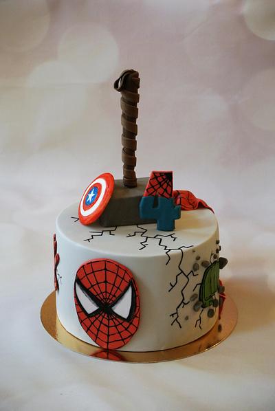 Superheroes - Cake by Klara Liba