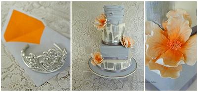 Pewter, Ivory & Marigold - Cake by Firefly India by Pavani Kaur