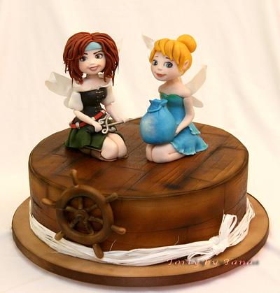 Zarina and Tinkerbell - Cake by grasie