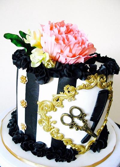 For the hairstylist with love - Cake by Delice